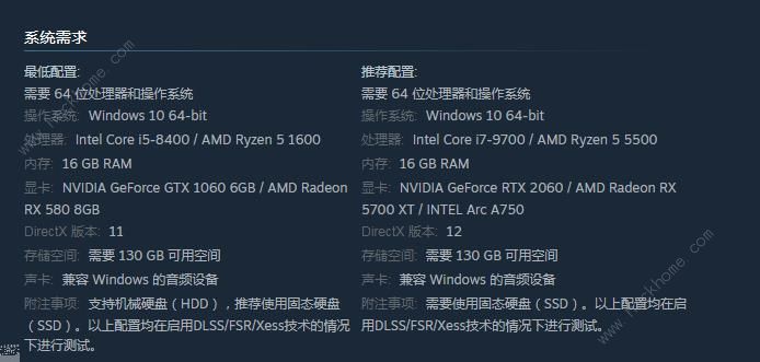 黑神话悟空配置要求2024 最低什么配置能玩图片2