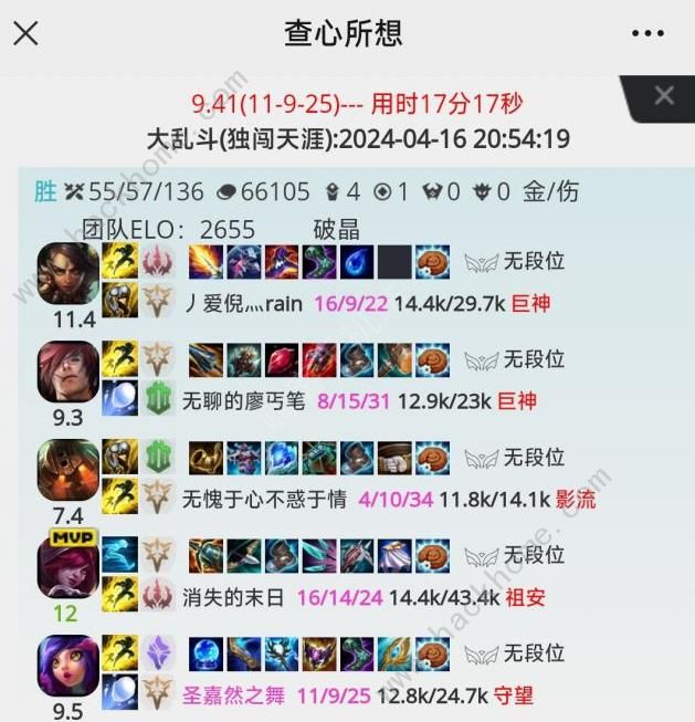 查心所想lol战绩查询入口 查心所想lol隐藏分查询地址分享图片3