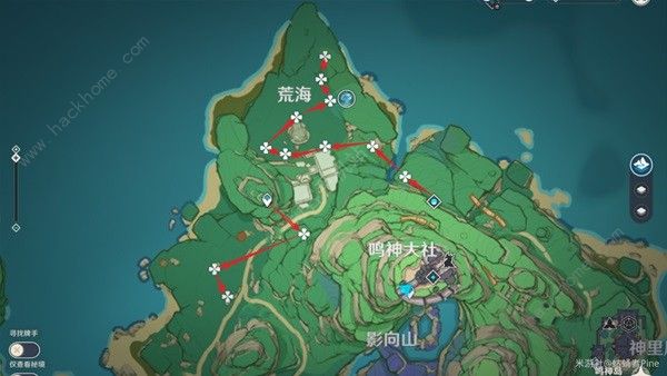 原神4.3绯樱绣球采集路线位置大全 最新绯樱绣球收集图一览图片1