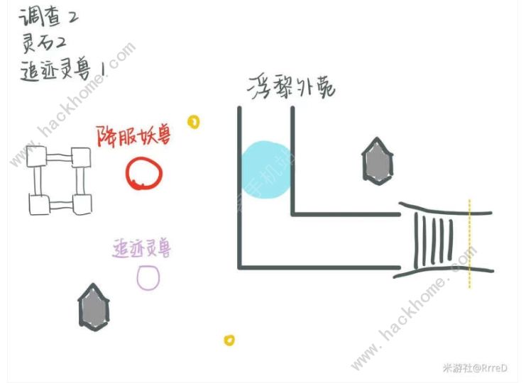 未定事件簿红尘共长生浮黎城攻略 浮黎城区域通关路线图图片3