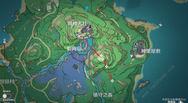 原神4.3绯樱绣球采集路线位置大全 最新绯樱绣球收集图一览图片4