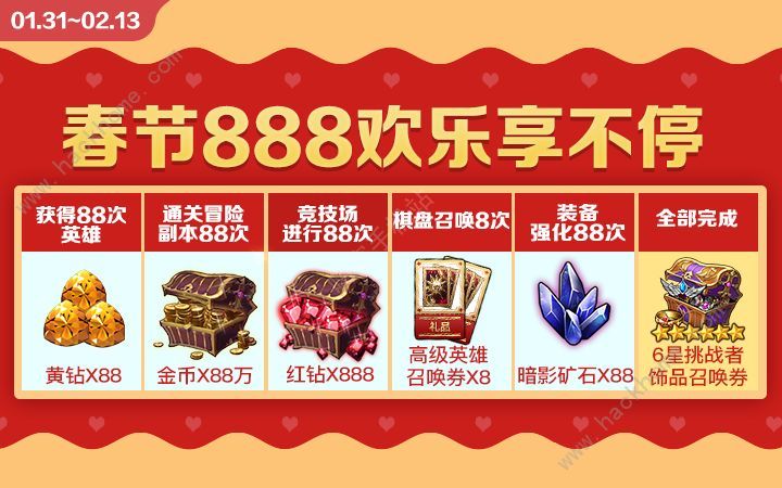 十二战纪春节活动大全2019 猪年888福利红包奖励一览