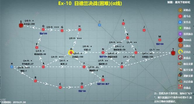 战舰少女R跨越静海E10攻略 日德兰决战困难通关打法及路线详解​