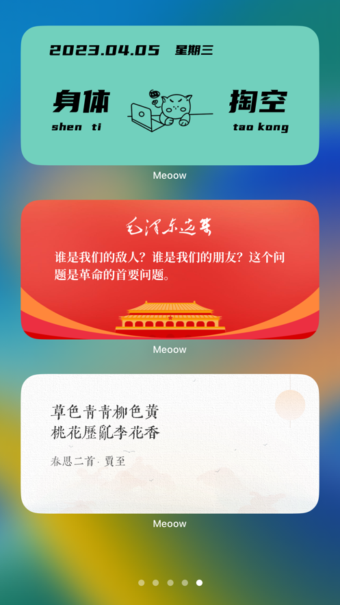 Meoow小组件app下载 v1.0.0