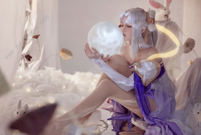 王者荣耀嫦娥Cosplay 小姐姐Cos嫦娥福利图​