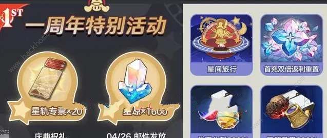 崩坏星穹铁道一周年特别活动奖励是什么 1周年福利奖励一览图片1