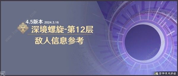 原神4.5版本深渊第12层怎么打 4.5版本深渊第12层敌人及配队攻略图片1