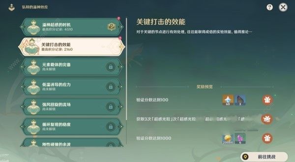 原神关键打击的效能怎么过 关键打击的效能速通打法攻略​