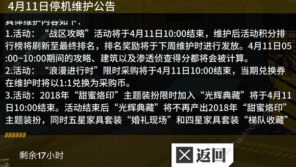 少女前线4月11日更新公告 HitHop密钥活动开启​