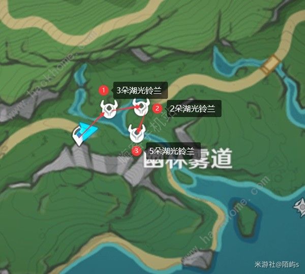 原神新版本湖光铃兰采集路线是什么 最新湖光铃兰采集路线图分享图片7