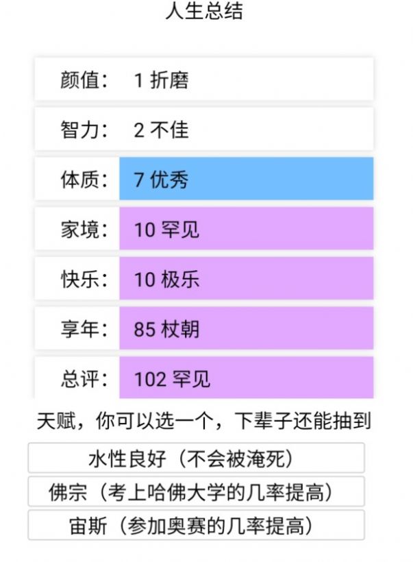 人生重开模拟器2.1官方最新版 v3.7