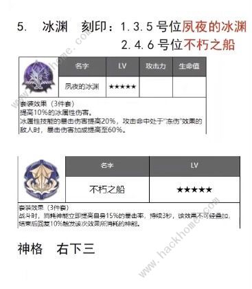 深空之眼初始s刻印选择攻略 全角色刻印神格搭配推荐图片5