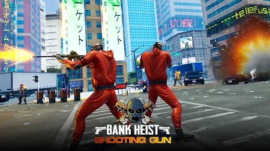 银行抢劫射击枪安卓版游戏下载（Bank Heist Shooting Gun） v1.0.3