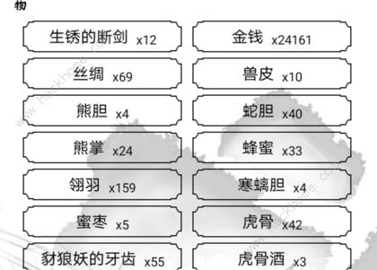 红尘问仙怪物大全 所有怪物出没地点及掉落