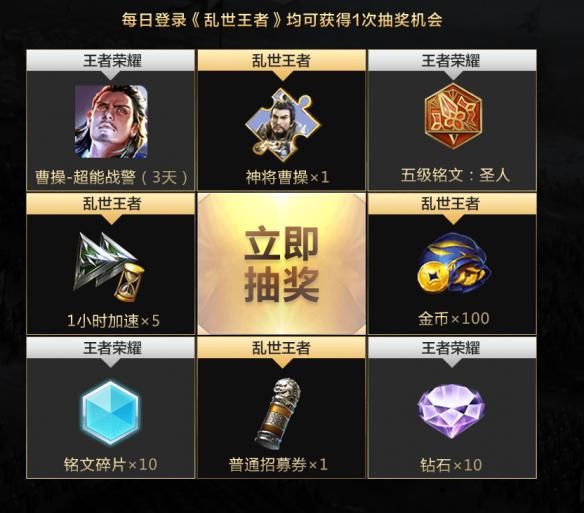 乱世王者联合礼包领取 乱世王者联合王者荣耀礼包地址分享图片3