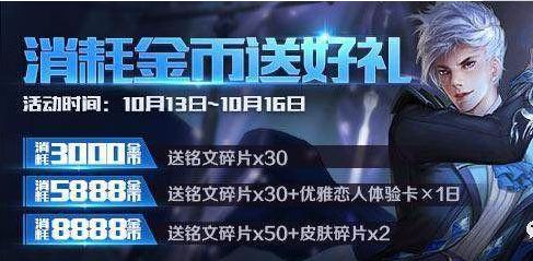 王者荣耀消耗金币送好礼活动多久一次？消耗金币送好礼活动攻略