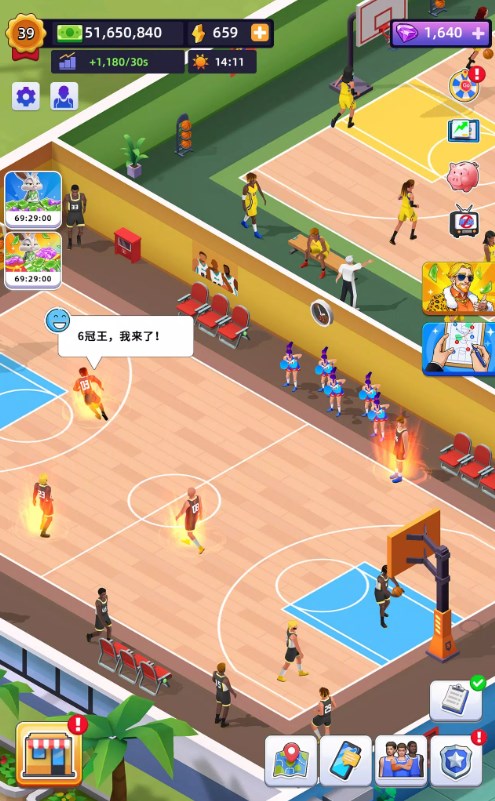 教练我要开球馆官方安卓版游戏下载（Idle Basketball Arena Tycoon） v2