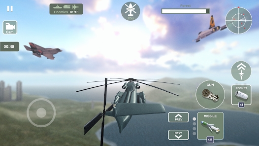 直升机模拟器天空战争安卓中文版下载（Helicopter Simulator Warfare） v3.7.5