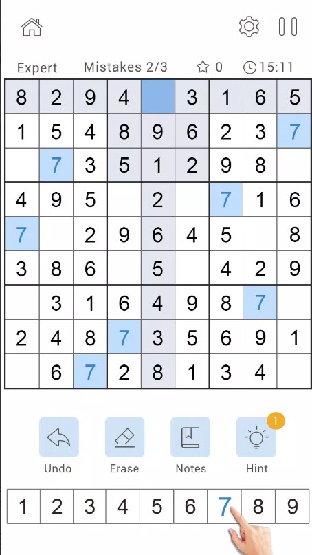 经典的每日数独最新版安卓版下载（Daily Sudoku Classic）图片1