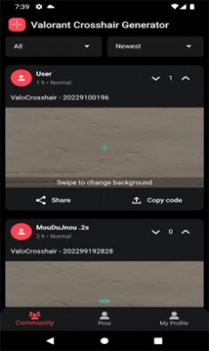 Valorant Crosshair Generator准星工具软件官方版app下载图片1