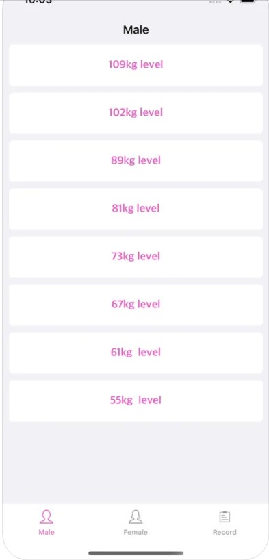 WeightliftingScoreRecord软件下载苹果版 V1.1