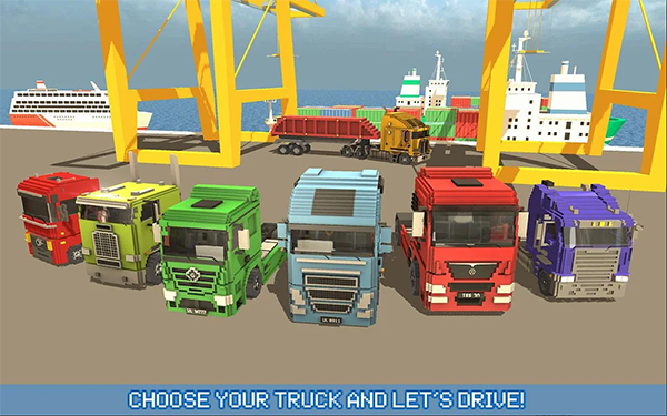 像素卡车城市运输游戏手机版（Blocky Truck Urban Transport） v2.6