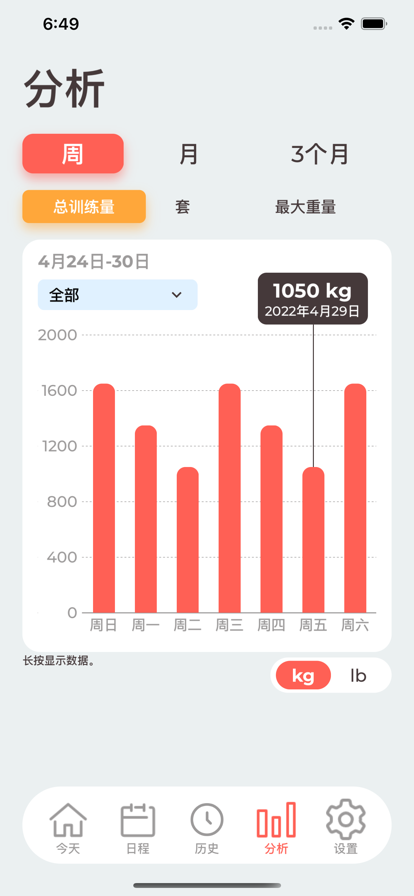 今天的肌肉训练app安卓软件下载 V1.2.0