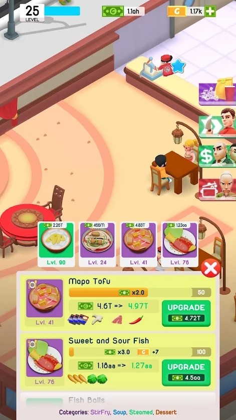 餐厅帝国大亨空闲游戏官方中文版（Restaurant Tycoon） b1.0041