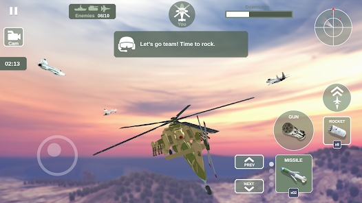 直升机模拟器天空战争安卓中文版下载（Helicopter Simulator Warfare） v3.7.5