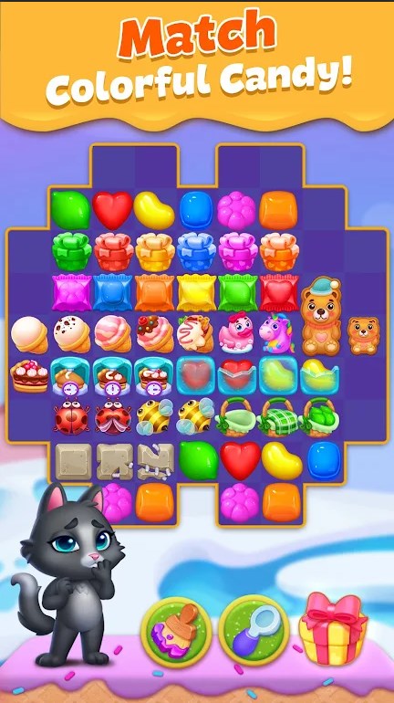 三消游戏大挑战安卓版中文版下载（PET CANDY PUZZLE）图片1